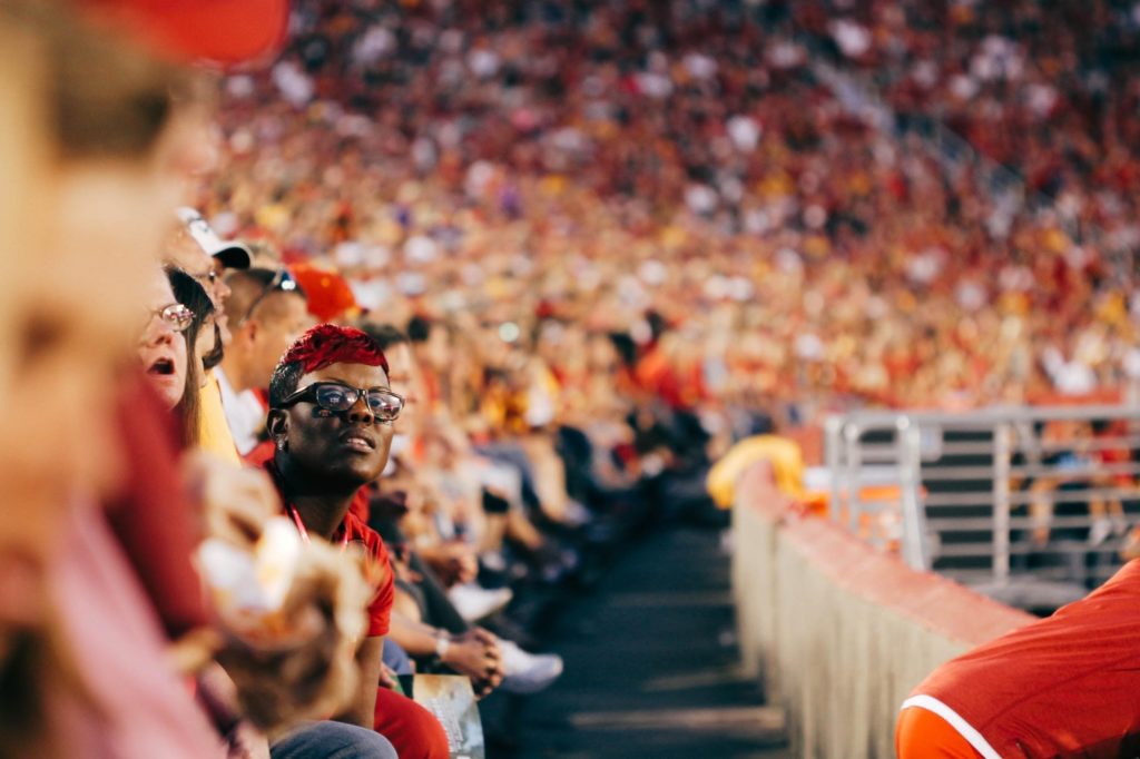 A Black Woman In Crowd