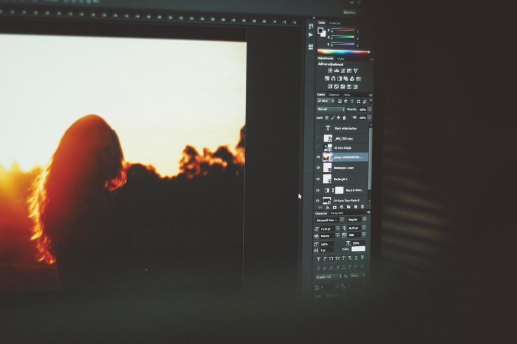 Photo Being Manipulated In Photoshop