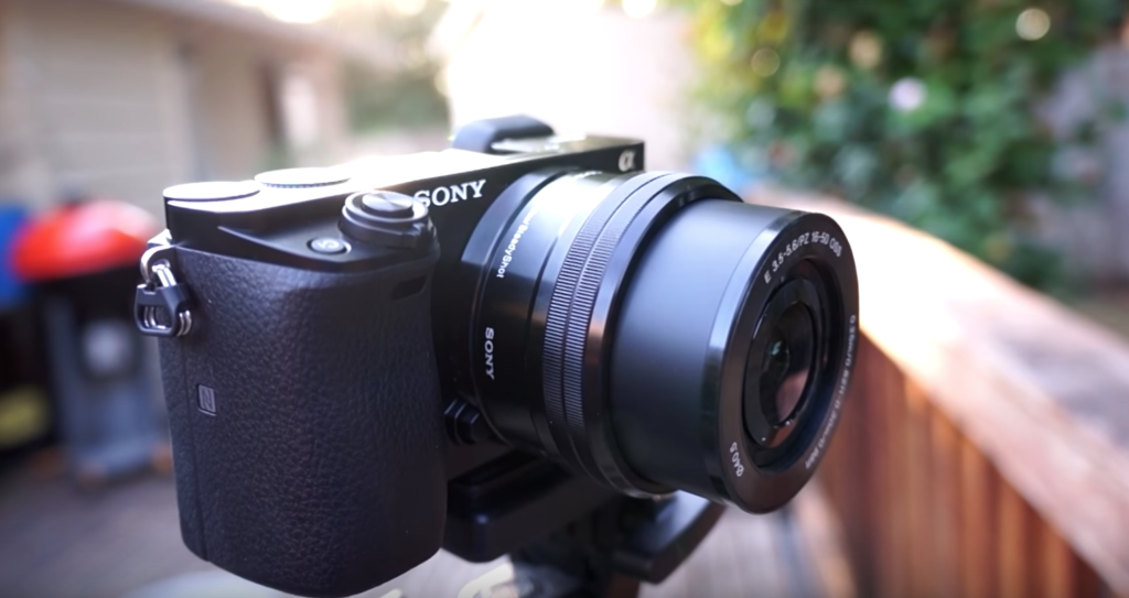 Sony Camera On A Tripod